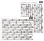 TopTimer Plakátnaptár TOPTIMER T100 éves B/1 976x686mm kétoldalas 2026 (23_0451007)
