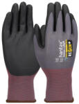 Hantex REGEN kötött újrahasznosított poliészter, nitril tenyérmártott munkavédelmi kesztyű fekete/szürke/burgundi 09/L