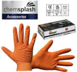 Chemsplash SumoGrip egyszerhasználatos púdermentes nitril kesztyű (50db) narancs M
