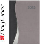 Dayliner Határidőnapló Dubai A5 heti, fehér lapokkal fekete-szürke Dayliner 2026 (57792) - irodaszerpiac