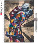 Dayliner Határidőnapló InSpiral A5 heti, fehér lapokkal Graffiti Dayliner 2026 (57810) - irodaszerpiac