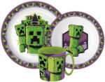  Minecraft The Movie étkészlet, micro műanyag szett bögrével 390 ml (JVL22275) - kidsfashion