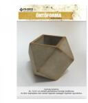 CreativCompany Öntőforma, összecsukható - Kaspó, fazettált, négyszögletű