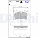 DELPHI Set placute frana DELPHI LP3967 (LP3967)