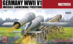 modelcollect Germany WWII V1 Missile launching positi 2 in 1 1: 72 (UA72033)