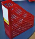 Kejea Suport vertical plastic pentru cataloage, 75mm, KEJEA - rosu (KJ-K-100-RE)
