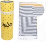 Hello Towels памучна кърпа Bali, Сиво / жълто