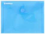 DONAU Mapa PP protectie documente A6 landscape, inchidere cu capsa, 10 set, DONAU - albastru transparent (DN-8549001PL-10)