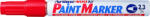 Artline Marker cu vopsea ARTLINE 400XF, corp metalic, varf rotund 2.3mm - rosu (EK-400XF-RE) - siscom-papetarie