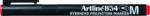 Artline OHP Permanent marker ARTLINE 854, varf mediu - 1.0mm - rosu (EK-854-RE) - siscom-papetarie