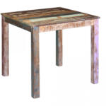 vidaXL Masă de bucătărie din lemn masiv reciclat, 80 x 82 x 76 cm (243452)