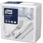 Tork Szalvéta, 1/4 hajtogatott, 2 rétegű, 39x39 cm, Advanced, TORK "Dinner", fehér (KHH378) (KHH378)