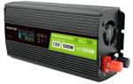 Green Cell Инвертор green cell, 12/220v, dc/ac, 500w/1000w invgc12p500lcd lcd, Чиста синусоида (gc-inv-12v-500w-gcp500lcd) - xtreme