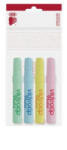 ICO Szövegkiemelő készlet, 1-4 mm, 'Videotip', 4 különböző pasztell szín (TICVTD) (TICVTD)