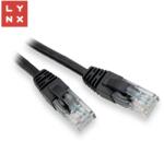 LYNX UTP CAT5E Összekötő Fekete 10cm LX-UTP5E-0010-BLACK (LX-UTP5E-0010-BLACK)