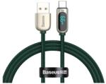 Baseus Cablu de date Baseus Display, USB la USB-C, Fast Charging, 66W, 1m, Verde