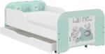 Wooden Toys Miki Gyerekágy - 160x80 cm, Matraccal és Ágyneműtartóval, Barátok