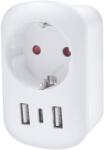 Solight PA03USA - Пътен адаптер за САЩ 230V 2x USB-A + 1x USB-C (SL1662)