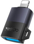 YESIDO Адаптер за Данни за iPhone, Yesido Lightning to USB-A OTG, Черен (GS32)