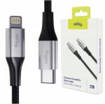 Allity Cablu de date si incarcare AUC-01 USB-C to Lightning 27W 1m Negru - pcone