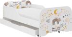 Wooden Toys Miki Gyerekágy - 160x80 cm, Matraccal és Ágyneműtartóval, Macsek