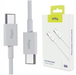 Allity Cablu de date si incarcare Allity AUC-03 USB-C to USB-C 60W 1m Alb