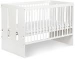 Klups - PAULA babaágy 120x60 cm fenyő/fehér C-0165 (CI0040)