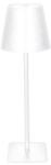 Solight WO69-W - LED fényerőszabályozható, újratölthető, érintésvezérlésű asztali lámpa LUCCA LED/3, 7 V 2000 mAh fehér WO69-W (SL1689)