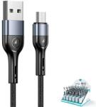 USAMS Fekete USAMS Fonott Kábel U55 2A micro USB 1m SJ450ZJ01 (US-SJ450)
