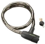 BikeFun Bull 2 kulcsos görgős zár, 120 cm x 18 mm, vázkonzol nélkül, füst színű