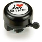 BikeFun I Love My Bike ding-dong fém csengő, fekete