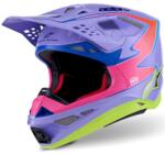 Alpinestars S-M10 JETT LAWRENCE R01 motokrossz bukósisak lila-fluo rózsaszín-fluo sárga