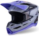 Alpinestars S-M3 kiadás JETT LAWRENCE motokrossz bukósisak szürke-lila-fekete