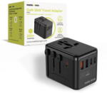 Mobile Origin Incarcator de retea GaN 3x USB-C + 2x USB-A PD QC Compatibil cu prize UE/UK/AU/SUA 35W Negru (MO-TRA35-PW4) - pcone