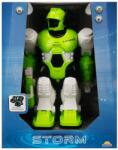 Sunman Robot cu lumini si sunete, Storm Brave, Verde, 25 cm (S00002389_003w)