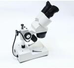 BTC STM6c sztereómikroszkóp változtatható 20x/40x/80x nagyítással, alsó-felső LED megvilágítással