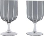OYOY Pahare de vin Mizu, 350 ml, gri, 2 buc (L300547) Pahar