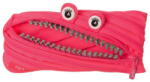 ZIPIT Penar Penar cu fermoar, ZIPIT Grillz Monster - roz cu dinti argintii (ZP-141452) - pcone Penar