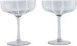 OYOY Pahare de șampanie Mizu Coupe, 230 ml, gri (L300548) Pahar