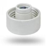  E27 porcelán lámpa alj foglalat 60W fali egyenes (falra és mennyezetre szerelhető) DEL078 (DEL078)