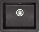 Rea Nels, 1 rekeszes gránit mosogató 560x465x200 mm, fekete pettyes, ZLE-00114 (ZLE-00114)