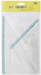 Educa Vonalzókészlet, háromszög 16 cm és 24cm, ( 45°/60° ) 2 db/bliszter Educa (000009819)