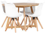  Étkezőgarnitúra Dallas 4323 (Fehér + Világos fa)