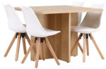  Étkezőgarnitúra Dallas 4001 (Fehér + Világos fa)