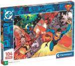 Clementoni Puzzle DC Comics Superman Momente Eroice, 104 piese - Clementoni (25075C) Puzzle