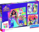 Clementoni Puzzle Supercolor Unicorni Academia 3x48 piese - Clementoni (25325) Puzzle