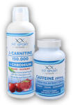 FitSport Nutrition L-Carnitină 150000+Crom 1000ml+Cofeină 200mg+Ceai Verde 300mg 120 capsule - cireșe zmeură