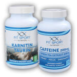 FitSport Nutrition Carnitină Taurină 120 capsule vegetale + Cofeină 200mg + Ceai verde 300mg 120 capsule