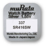 Murata muRata (Sony) 337 SR416SW 1, 55V Ezüst Oxid óraelem (muRata-Sony-337)