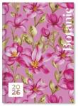 PÁTRIA Határidőnapló 2026 napi A/5 Period Botanic Pink